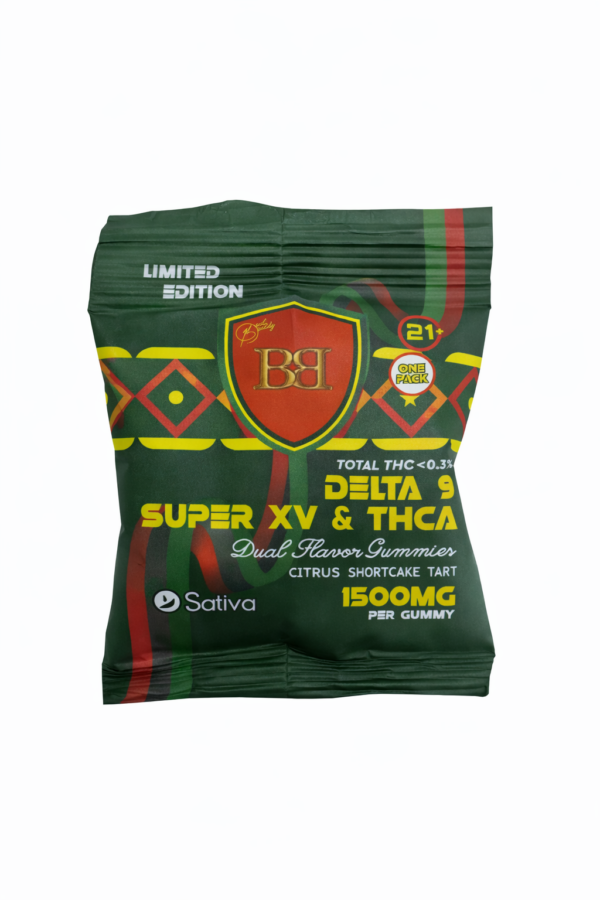 Bud Buddy THCA Delta 9 Super XV Gummies Dual Flavor 500mg 1ct