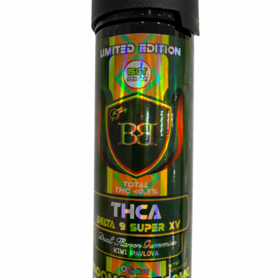 bud buddy thca delta 9 super xv gummies kiwi pavlova dual flavor 1500mg
