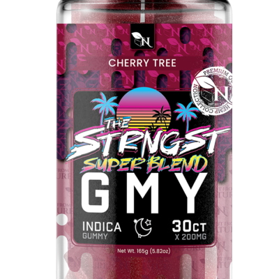 AGFN GMY THC Gummies Cherry Tree Indica 6000mg super blend live resin infused