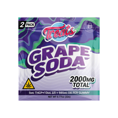 Treats High Dose THCP + DELTA9 + DELTA 8 - Gummies – 2000mg 2 CT