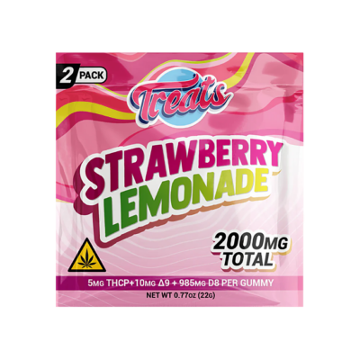 Treats High Dose THCP + DELTA9 + DELTA 8 - Gummies – 2000mg 2 CT