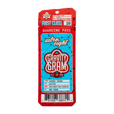 Astro Eight Gravity Gram AIO Disposable 1G – Cosmic Cough (Sativa)