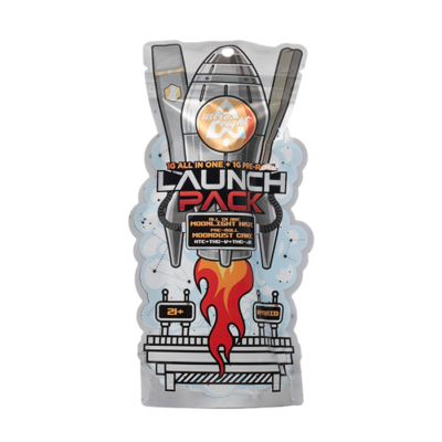 Astro Eight Launch Pack AIO + Pre Roll Alien OG + UFO Train Indica THC-V THC-JD HTE 2G