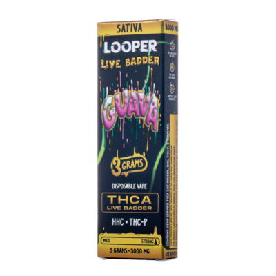 Looper Live Badder THCA Disposable Vape 3G Guava Sativa