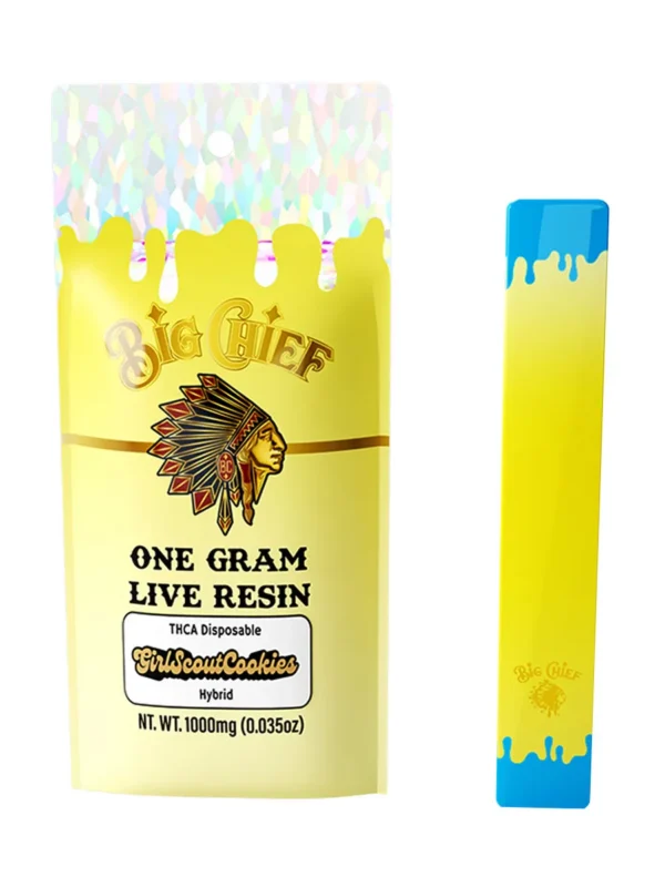 Big Chief Live Resin THCA Disposable 1G - Shop Online - Destino Farms