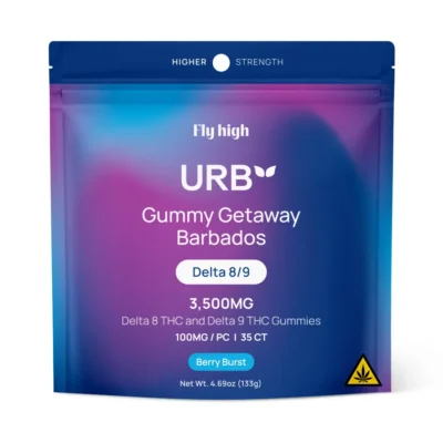 URB Delta 8/9 Live Resin Gummies | 3500mg Berry Burst