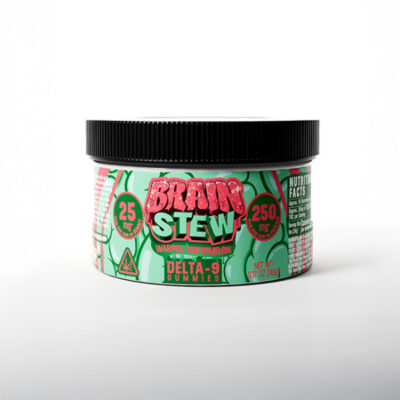 Haze Brain Stew Delta 9 Gummies 250mg Warped Watermelon jar