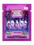 Looper THCa Live Badder Gummies 2ct 1000mg Sour Grape