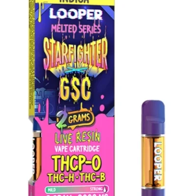 Looper Melted Series Starfighter GSC live resin cartridge 2g 2000mg
