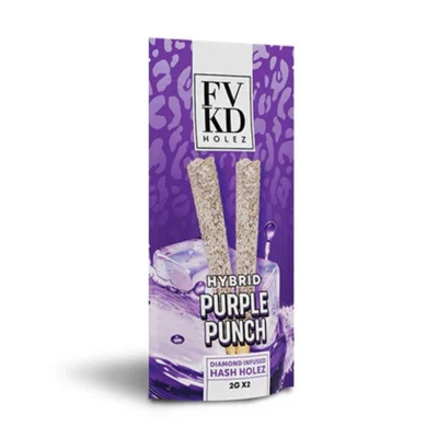 FVKD Diamond Infused Hash Holez THCa Pre-Rolls 2CT Purple Punch Hybrid