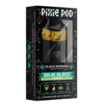 Pixie Pod Black Diamond Edition disposable vape 4ml Baja Blast hybrid strain packaging