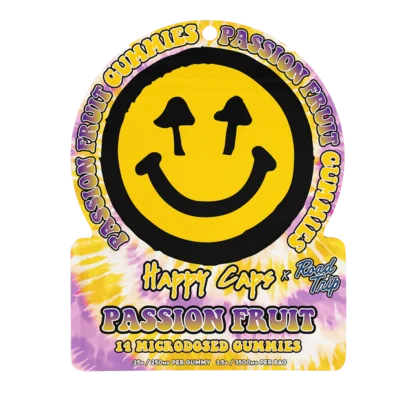 Happy Caps x Road Trip Microdosed Gummies Passion Fruit 14ct
