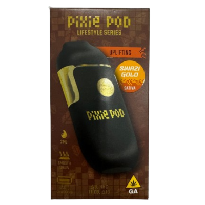 Pixie Pod Lifestyle Series disposable vape 2ml Swazi Gold sativa