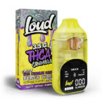 loud-thca-crumble-3.5g-disposable-ice-cream-cake-peach-vibes