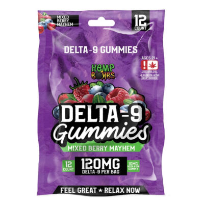 Hemp Bombs – Delta-9 Gummies - Mixed Berry Mayhem – 120-500mg