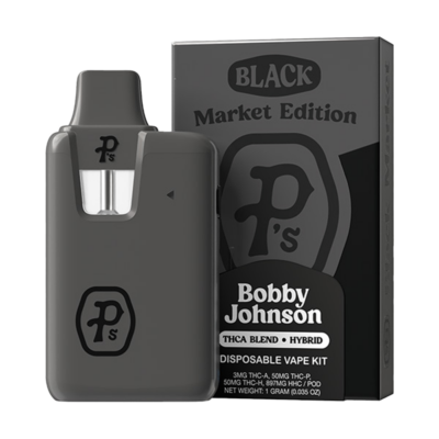 Pushin P’s – Bobby Johnson Disposable Vape – THCA Blend – Hybrid