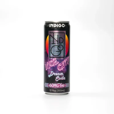 Indigo - Dream Soda - THC -vice- city -Flavors - 60mg - 12oz