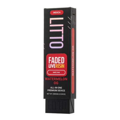 LITTO Faded Blend Live Resin Disposable 2G Watermelon OG Indica