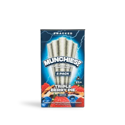 Delta Munchies –THCP Infused Prerolls -triple-berry-pie-5 Pack