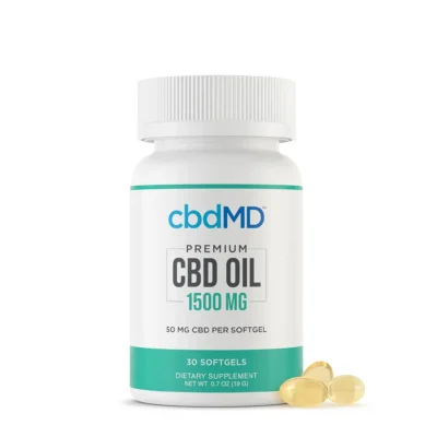 cbdMD Broad Spectrum CBD Softgels 1500MG