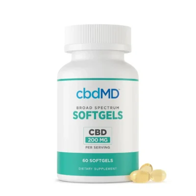cbdMD Broad Spectrum CBD Softgels 6000MG