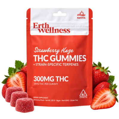 Erth Wellness Delta 9 THC Live Resin Gummies 300mg 30 Count