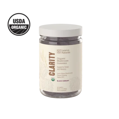 Lazarus Naturals Clarity Organic Mushroom Gummies Black Currant