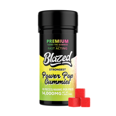 Blazed 14,000MG Turbo THC Gummies - 30 Gummies