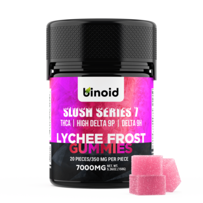 Binoid Slush Series Super 7 Gummies THCA +D9 - 7000mg - 20 Gummies