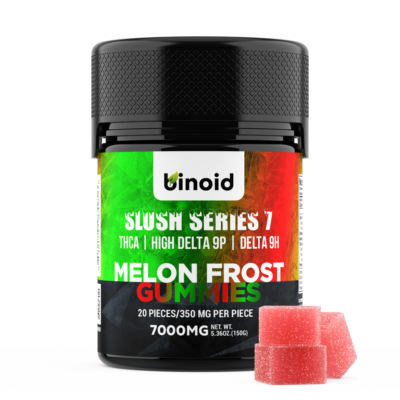 Binoid Slush Series Super 7 Gummies THCA +D9 - 7000mg - 20 Gummies