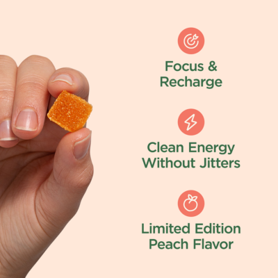 CBDistillery Peach Power Full Spectrum CBDV + CBD Gummies Peach – 30 Count