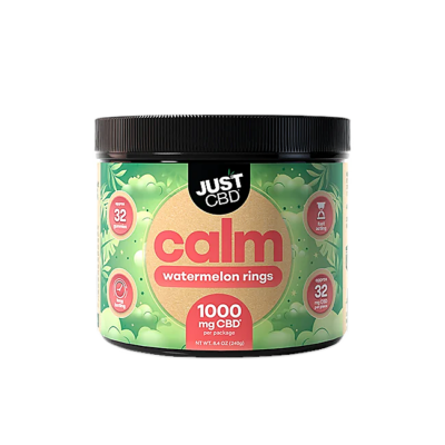 JustCBD Calm Watermelon Rings CBD Gummies 1000mg