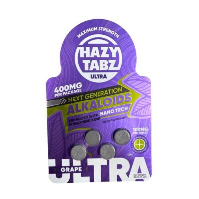 Hazy Tabz Ultra Next Generation Alkaloids Kratom - Available in Multiple Flavors -400mg