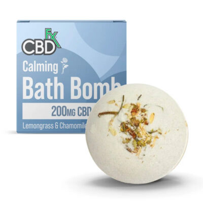 CBDfx CBD Bath Bomb – Calming – CBD Lemongrass & Chamomile – 200MG