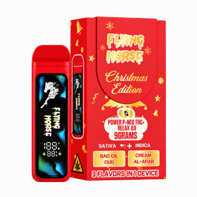 Flying Horse Christmas Edition Disposable Vape Power P + Neo THC + Relax Δ9 - 3 Flavors in 1 - 9G