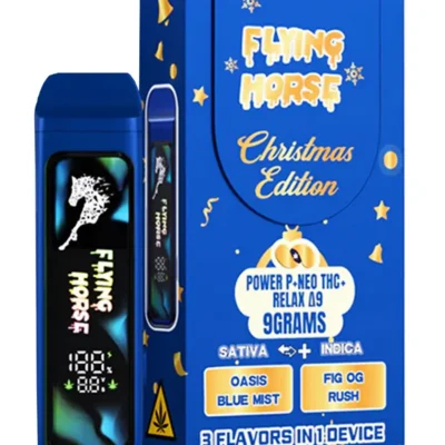 Flying Horse Christmas Edition Disposable Vape Power P + Neo THC + Relax Δ9 - 3 Flavors in 1 - 9G