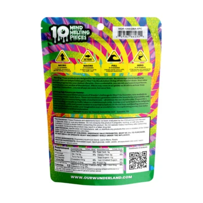 Wunder High Potency Mushroom Gummies Double Apple 12,000MG – 10 Gummies