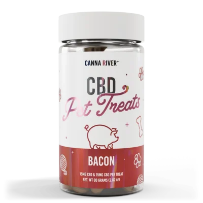 Canna River Broad Spectrum Pet Treats CBD + CBG Multiple Flavors Available 30 CT