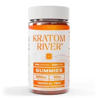 Canna River Kratom + Kava Gummies Multiple Flavors Available - 1800MG | 30 Gummies