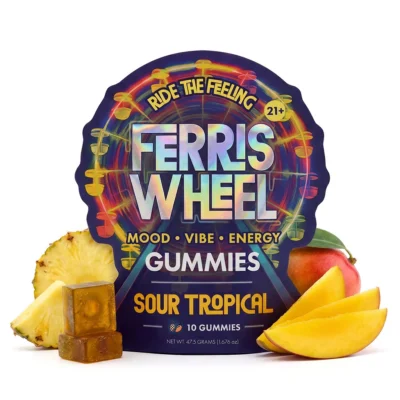 Ferris Wheel Daily Mood Gummies Kanna Multiple Flavors Available -10 Gummies
