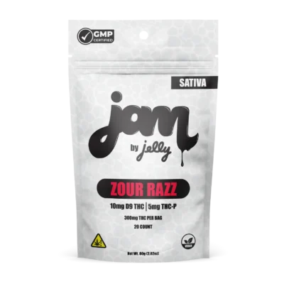 Jelly JAM Gummies D9 THC + THC-P 300mg – 20 Count – Multiple Flavors