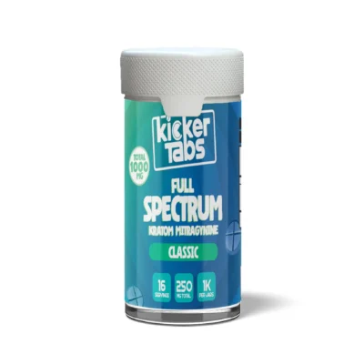 Kicker Tabs Full Spectrum Kratom Tablets  Multiple Flavors - 250MG