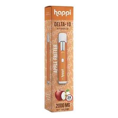 Happi Delta 10 Delta 8 THC Disposable Vape Apple Fritter 2ML
