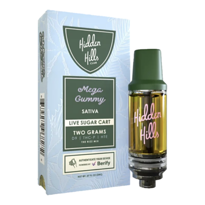 Hidden Hills Live Sugar Cart - 2g Cartridge Rizz Mix - Mega Gummy (Sativa)