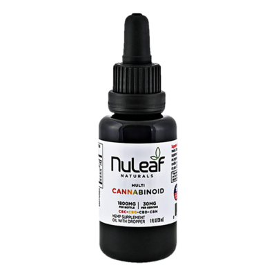NuLeaf Naturals CBD CBG CBN CBC Spectrum Multicannabinoid Oil
